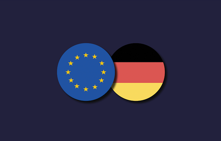 GDPR in Germany - GDPR stars with German flag